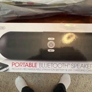 Black Portable Bluetooth Speaker